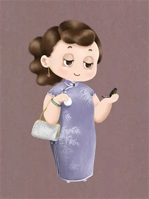 大妈带孩子